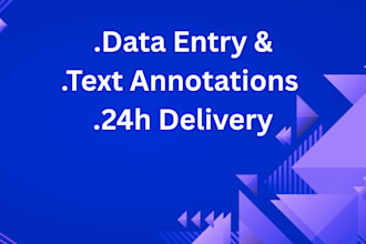 do accurate text annotation and data entry services