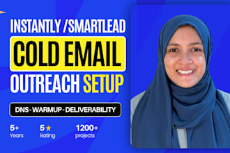 set up your cold email outreach with instantly or smartlead