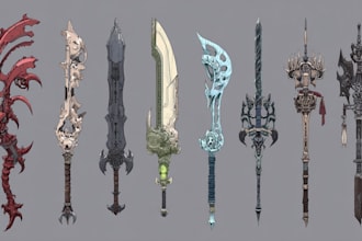 draw your weapon concept art in awesome details