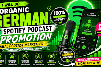 organic german spotify podcast promotion viral podcast marketing organic audienc
