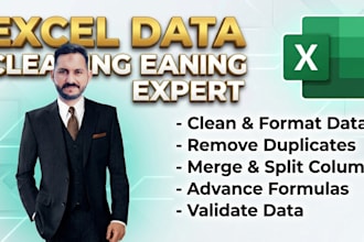 do excel data cleaning, formatting and deduplication