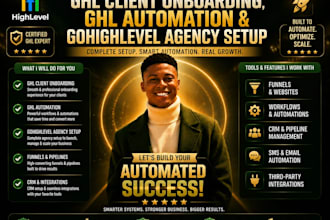 do ghl client onboarding, ghl automation and gohighlevel agency setup