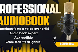 be your professional female audiobook narrator for acx voiceover