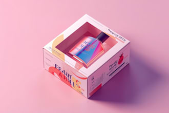 design creative box, pouch and label packaging design