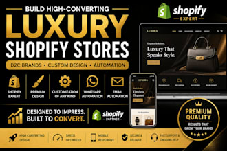 create and automate your luxury shopify d2c store
