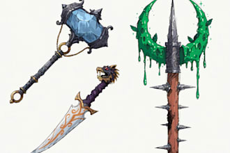 design your fantasy and dnd weapons
