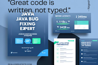 fix bugs and optimize performance in your java spring boot application