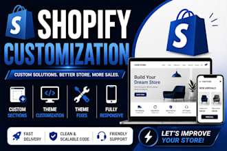 create custom shopify sections and fix shopify theme issues