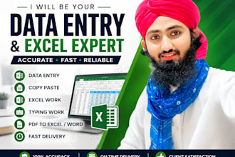 professional data entry specialist excel expert