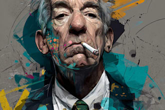 make a modern street art graffiti logo