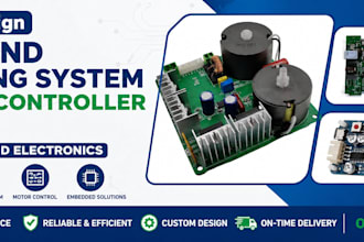 design fan and cooling system motor controller pcb for hvac and electronics