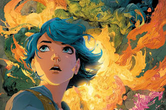dynamic comic book and graphic novel pages