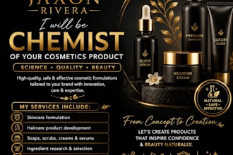 be chemist of your cosmetics product