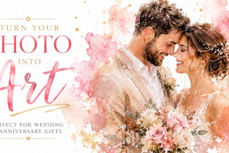 transform your photo into a stunning watercolor or oil painting digitally