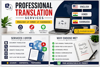 translate hindi to english with accuracy and fast delivery