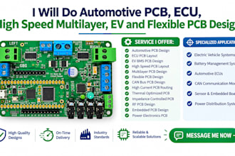 do automotive pcb, ecu, high speed multilayer, ev and flexible pcb design