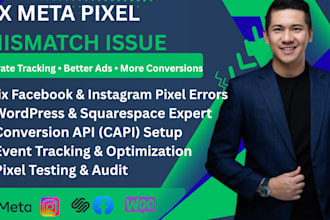 fix facebook  instagram meta  pixel mismatch issue wordpress site  squarespace