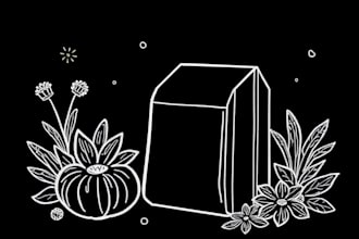 draw vector line art illustration image, product