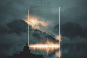 design album cover or single cover art album cover design