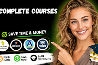 support with acellus, assignment assistance and help in  sophia learning