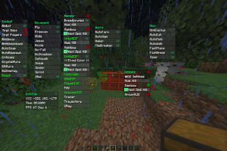 create a custom minecraft hack client with gui