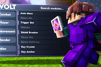 create a custom minecraft hack client with custom branding