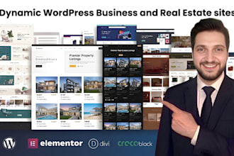 build a dynamic wordpress real estate or business website with jetengine