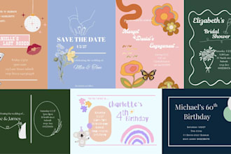custom design invitations and posters