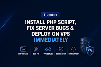 install PHP script fix bugs and setup database professionally
