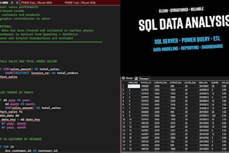 analyze your data and build sql reports and queries
