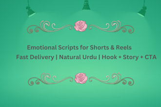 write emotional urdu scripts for youtube shorts and reels