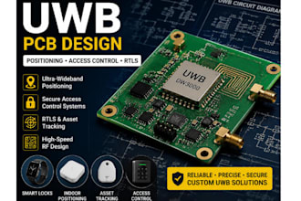 custom uwb pcb design for indoor positioning, rtls and secure access devices
