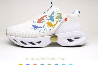 design stylish shoe store and sneaker brand logo