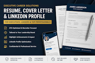 deliver full executive cv cover latter executive bio vp svp director linkedin