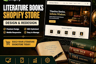 create a shopify bookstore for literature and classic books