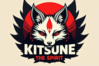 design outstanding kitsune mascot logo in very short time