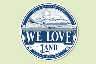 design sustainability wonderful logo for rural land broker