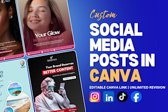 design editable canva social media posts