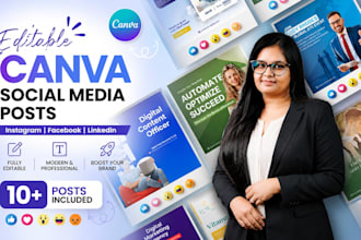 design editable canva social media posts