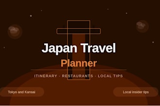 create a custom japan itinerary and help with restaurant reservations