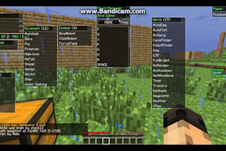 create a custom hacked minecraft client with gui