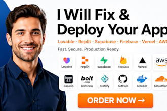 fix deploy full stack lovable repilt base44 supabase aws cloud firebase vercel