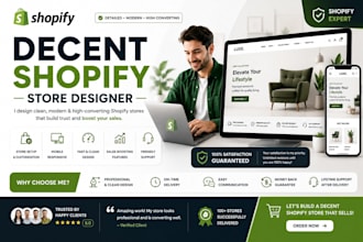 design a decent shopify store