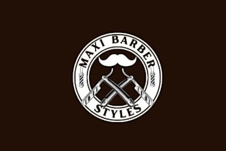 design necessary barber salon business logo