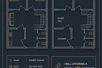 create professional 2d cad floor plan