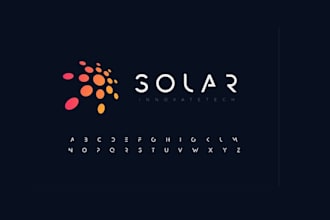 create a professional solar house energy logo design