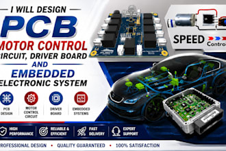 design motor control circuit driver board and embedded electronic system