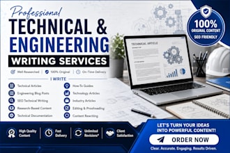 write professional technical and engineering articles