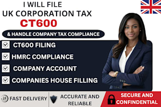file UK ct600 corporation tax return and handle hmrc compliance
