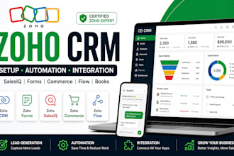 build responsive zoho CRM salesiq forms and zoho commerce online store